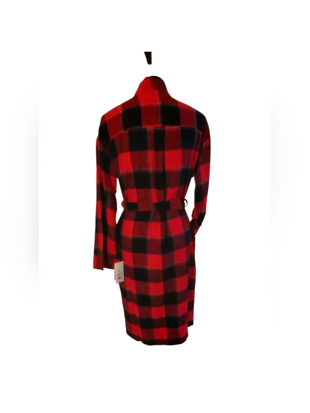 NWOT Soft Plaid Flannel Robe Stars Above™ M/L - Picture 5 of 6